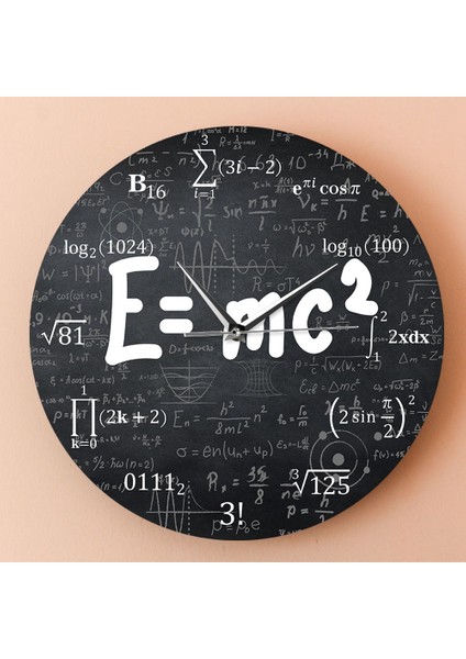 4667 Görelilik Teorisi Matematik Formülü Duvar Saati Bilim Adamı Fizik Öğretmeni Hediye Okul Sınıf Dekoru (Yurt Dışından)