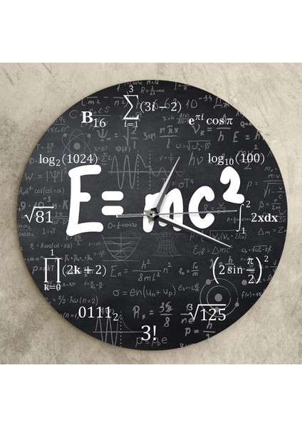 4667 Görelilik Teorisi Matematik Formülü Duvar Saati Bilim Adamı Fizik Öğretmeni Hediye Okul Sınıf Dekoru (Yurt Dışından)