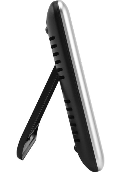 4667 Atomik Dijital Duvar Saati Büyük LCD Ekran Pille Çalışma Iç Ortam Sıcaklığı Takvim Masa Ayakta Durma Arka Işıksız Erteleme (Gümüş) (Yurt Dışından) indirimleri