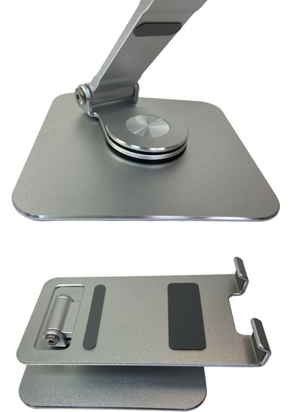 360 Derece Dönebilen Lüks Katlanabilir Metal Tablet ve Telefon Tutucu Stant Masaüstü Şarj Stand Ma-03