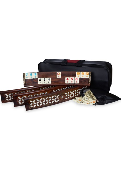 Sedef Kakma Telkari Işlemeli Ahşap Oval Okey Takımı Sanvela Oyun Seti fırsatları