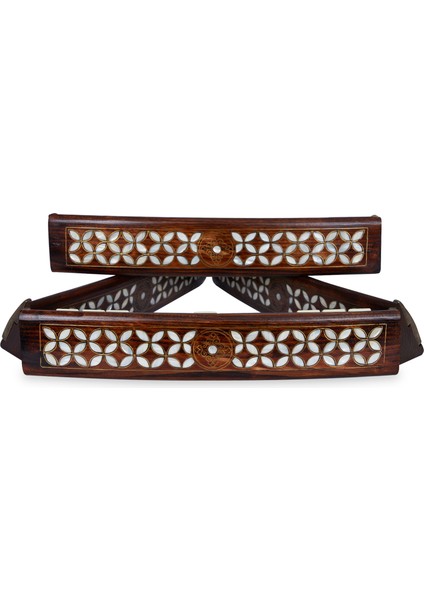 Sedef Kakma Telkari Işlemeli Ahşap Oval Okey Takımı Sanvela Oyun Seti indirimleri