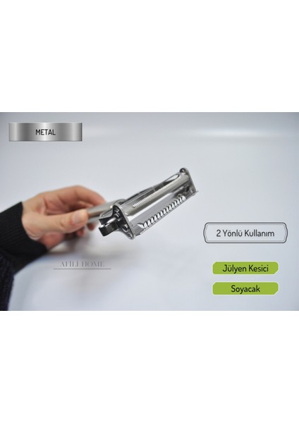 Metal Turbo Jülyen Meyve ve Sebze Soyucu Kesici Doğrayıcı Soyacak fiyatları