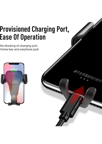 Telefon Hava Havalandırma Klipsi Dağı Mobil Hücre Metal Stand Akıllı Telefon Gps Desteği İçin Yerçekimi Araba Tutucu IPHONE12 Pro Max Xiaomi İçin (Yurt Dışından)