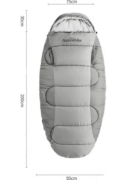 PS200 Oval Ultralight Uyku Tulumu -4°c ( Cloudy Grey )