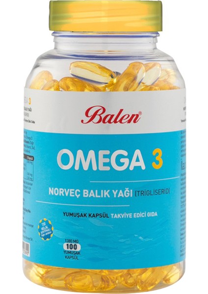 Omega 3 Norveç Balık Yağı 1380 Mg 100 Kapsül ( Form)
