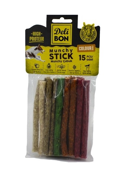 Munchy Çubuk Orta Boy 15LI Paket Karışık Renk