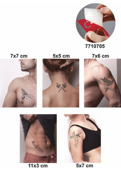 Silahh Çeşitleri Dövme Şablonu Kına Deseni fiyatları