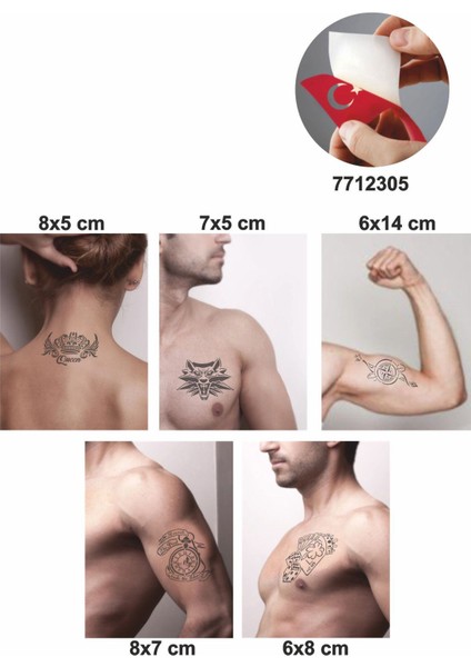 Zamana Karşı 5 Adet Geçici Dövme Kına Şablonu fiyatları