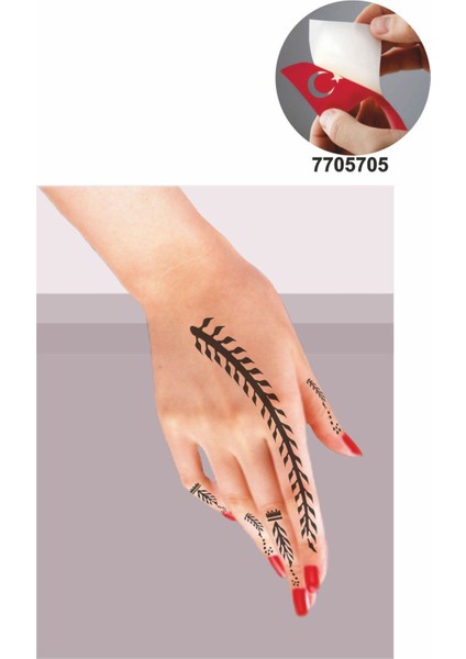 Aşk Merdiveni 5 Adet Geçici Dövme Kına Şablonu fiyatları