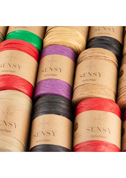 Premium 400 Metre Rafya Ip Çanta Ipi Raffia Ip Kağıt Ip Supla Ipi 250 Gram Rafya Ip