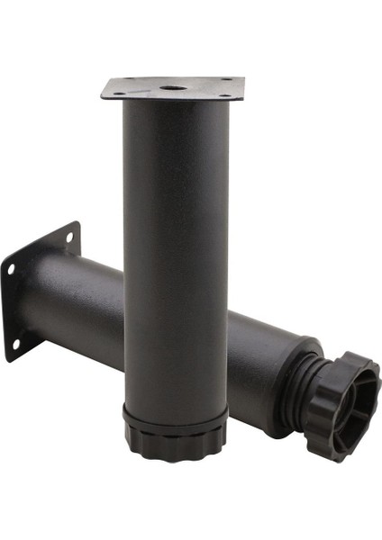 Metal 15 cm Özel Mat Siyah Boyalı Ayarlı Mobilya Koltuk Ayağı modelleri