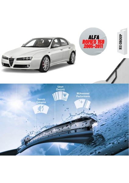 Alfa Romeo 159 2008 Silecek Takımı Sağ ve Sol