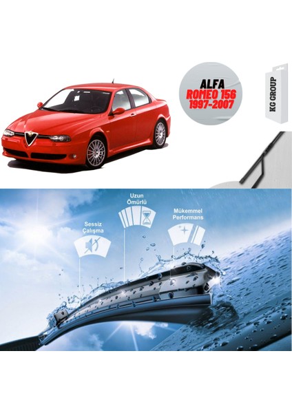 KG Group Alfa Romeo 156 2005  Silecek Takımı Sağ ve Sol