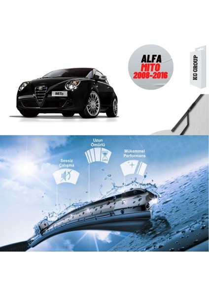 Alfa Mito 2011 Silecek Takımı Sağ ve Sol