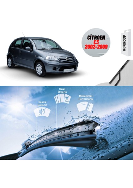 Citroen C3 2002 Silecek Takımı Sağ ve Sol