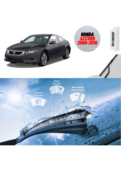 KG Group Honda Accord 2009  Silecek Takımı Sağ ve Sol