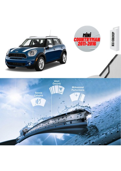 KG Group Mini Countryman 2016 Silecek Takımı Sağ ve Sol