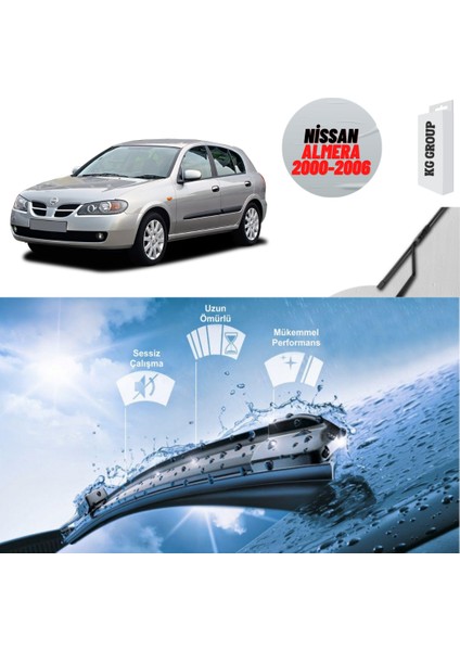 KG Group Nissan Almera 2003 Silecek Takımı Sağ ve Sol