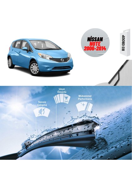 Nissan Note 2009 Silecek Takımı Sağ ve Sol