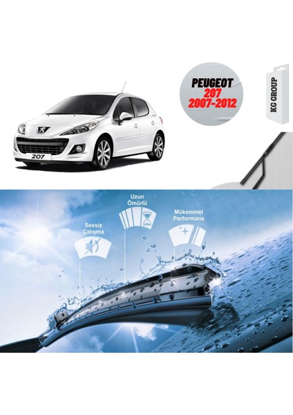 Peugeot 207 2007 Silecek Takımı Sağ ve Sol