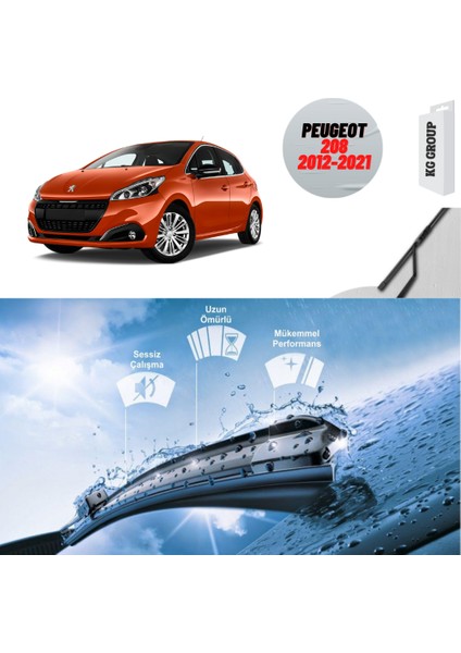 Peugeot 208 2014 Silecek Takımı Sağ ve Sol