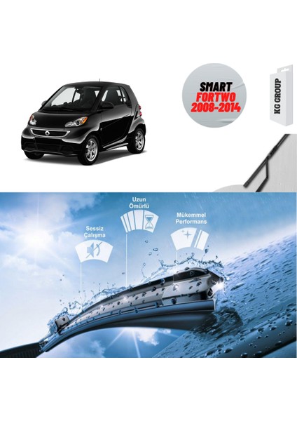 KG Group Smart Fortwo 2011 Silecek Takımı Sağ ve Sol