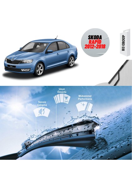 Skoda Rapid 2012 Silecek Takımı Sağ ve Sol