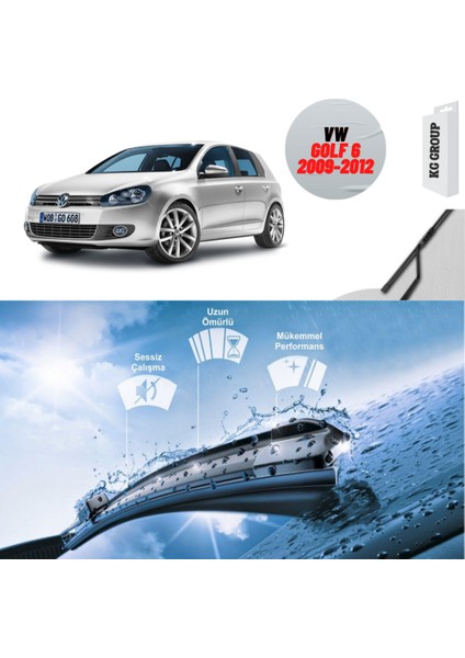 Volkswagen Golf 6 2010 Silecek Takımı Sağ ve Sol