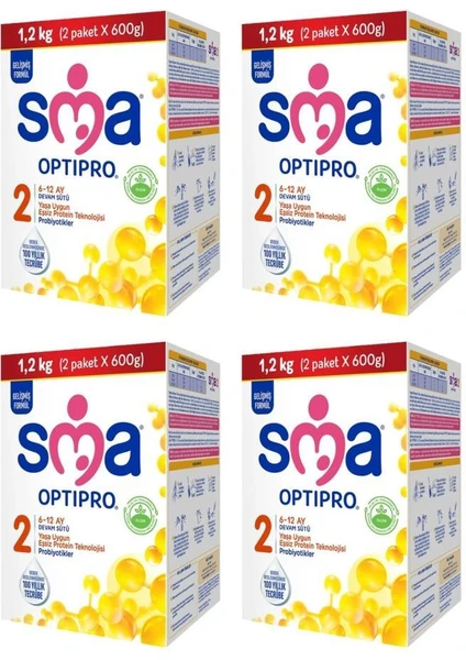 Sma Optipro Probiyotik 2 Devam Sütü 1200 gr x 4 Adet