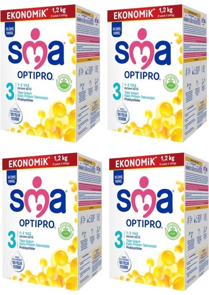 Optipro Probiyotik 3 Devam Sütü 1200 gr x 4 Adet