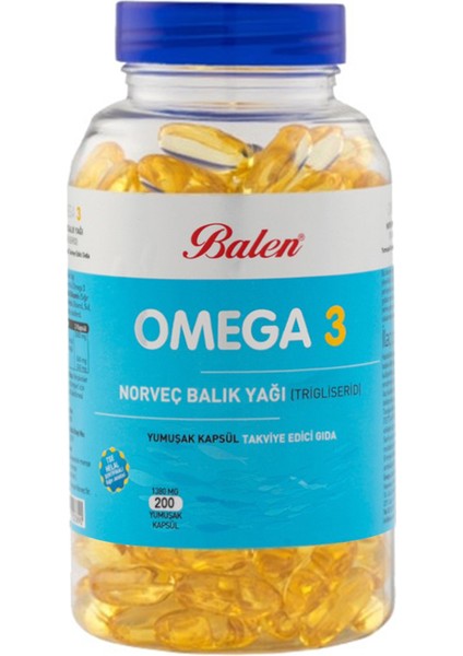 Omega 3 Norveç Balık Yağı 1380 Mg 200 Kapsül ( Form)