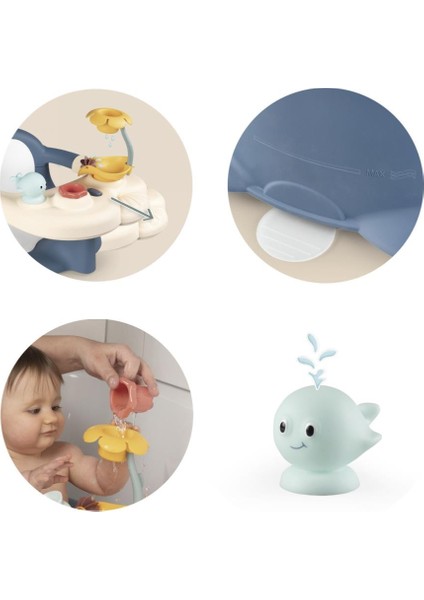Little Smoby Bebek Banyo Koltuğu Eğitici ve Öğretici Oyun Seti 140404