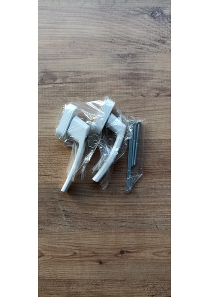 Pvc Kilitli Çift Taraflı Kapı Kolu Anahtarlı Beyaz
