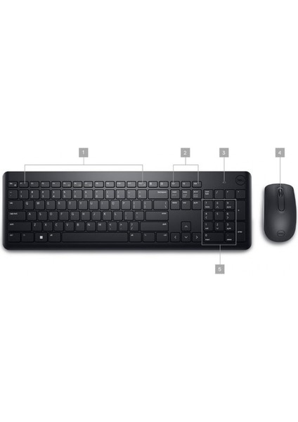 KM3322W Türkçe F Kablosuz Klavye Mouse Set 580-AKGM