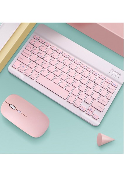 Huawei Matepad T10 9.7 Inç Uyumlu Kablosuz Bluetooth Klavye Mouse Set