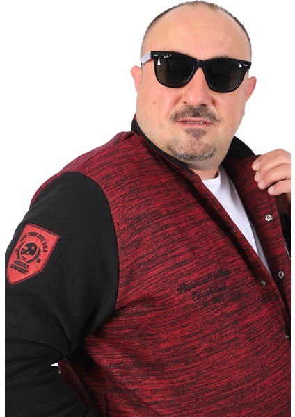 Büyük Beden Erkek College Mont 22728 Bordo modelleri