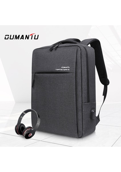 15.6 Inç Dizüstü Bilgisayar USB Şarj Omuz Çantası (Yurt Dışından)