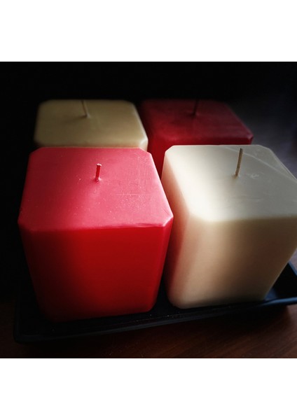 Kare Mum 10 x 12 Cm Büyük Küp Mum modelleri