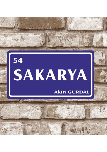 Metal Plaka Sakarya 54 Retro Poster (29X15)