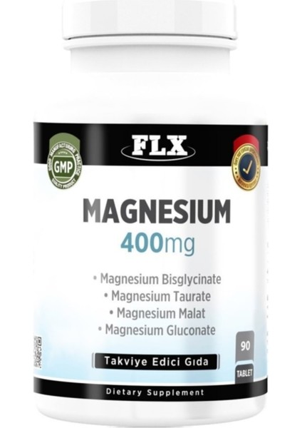 Magnezyum Bisglisinat Malat Taurat Glukonat 90 Tablet