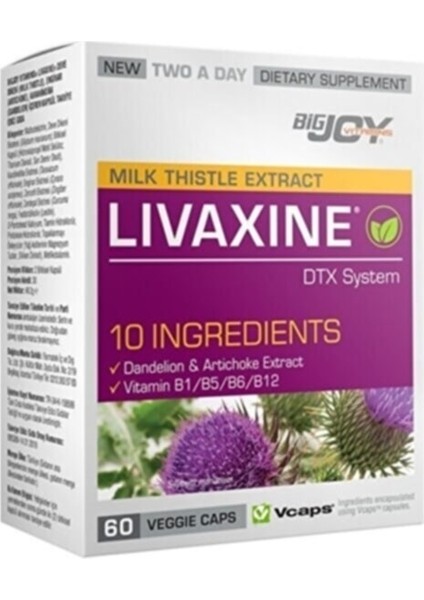 Suda Vitamin Suda Bigjoy Livaxine Milk Thistle Extract 60 Veggie
