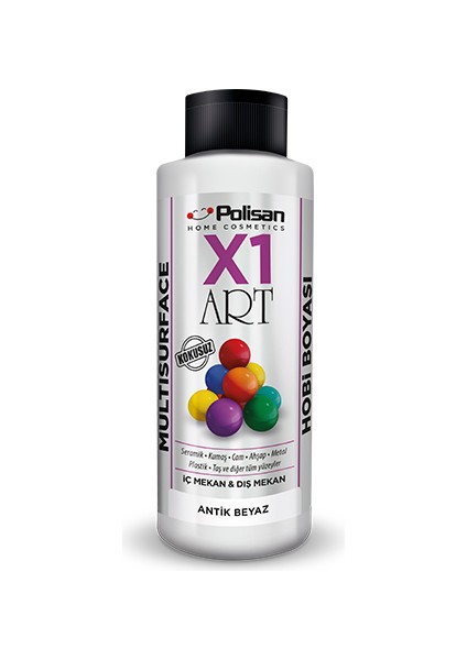 X1 Art Multisurface Hobi Boyası Antik Beyaz 120 ml