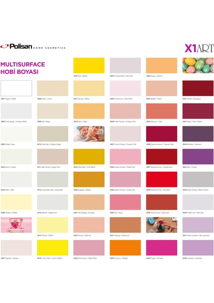 X1 Art Multisurface Hobi Boyası Antik Beyaz 120 ml