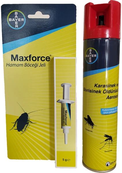 Bayer Hamamböceği Jeli 5 gr + Bayer Aerosol 275 ml