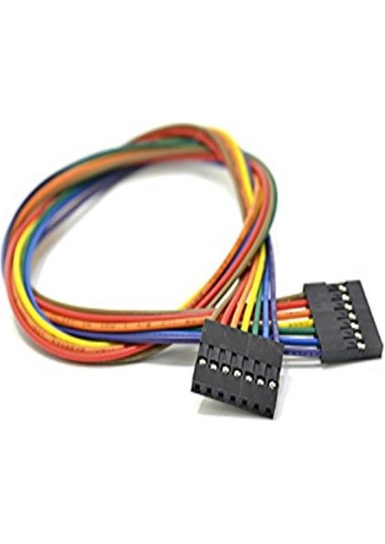 Sanec 7 Pin 0,25MM Kablolu Dupont Kablo 10CM - Tek Taraflı