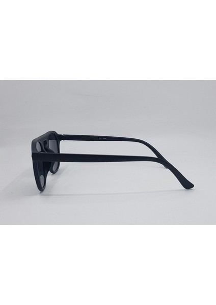 Yuvarlak Mat Siyah Çerçeve Füme Cam Unisex Güneş Gözlüğü 2021 06M 46-20-140 modelleri