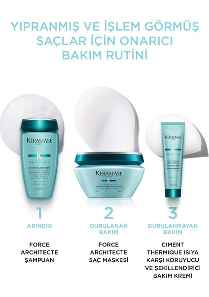 Resistance Reconstruction Ciment Termique Yıpranmış Saçlar Için Onarıcı Saç Kremi fırsatları