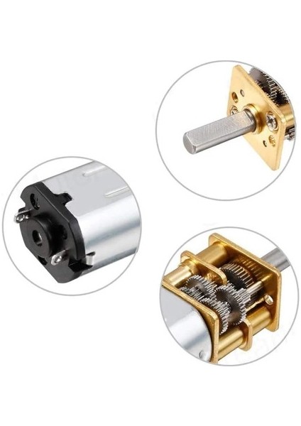 Roba GA12-N20 6V 30RPM Micro Dc Motor Dc 6V N20 Mini Metal Dişli Redüktör