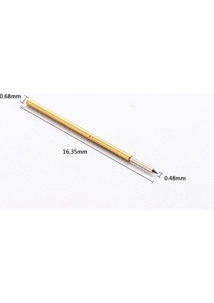Roba Pogo Pin P50-B1 100 Adet Set Altın Kaplama Yaylı Test Probu Pim 3A 0.5mm Programlayıcı